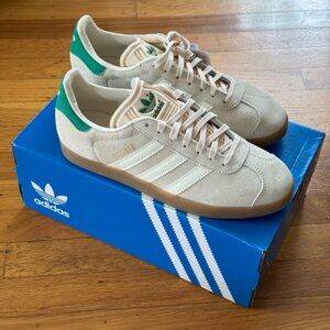 NWT adidas Originals Gazelle Wonder White Green Womens US Size 8